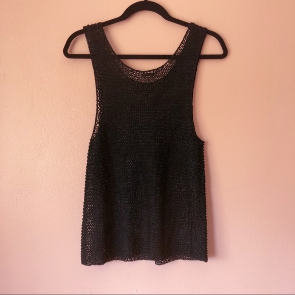 Vintage Black Mesh Tank - Picture 3 of 3